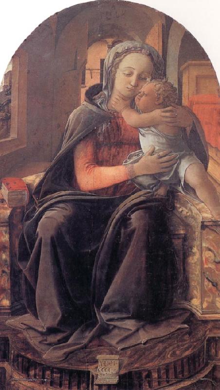 Fra Filippo Lippi Madonna and Child Enthroned oil painting image